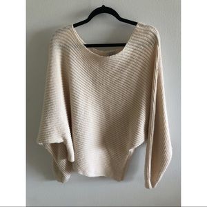 Tobi over sized sweater off the shoulder
